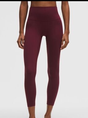 NWT lululemon Align No Line™ High-Rise
Pant 25" Burgundy Bay Size: 6